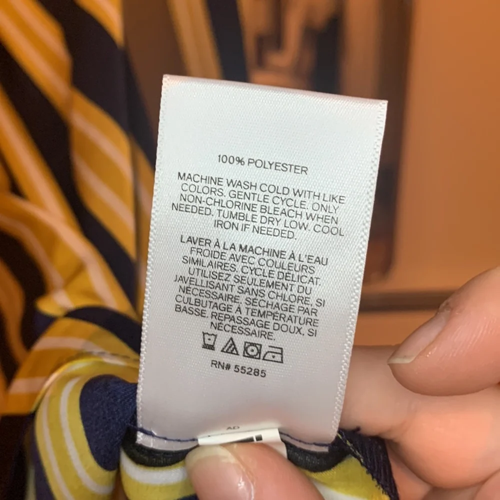 Express Blue and Yellow Dress - Picture 5 of 5
